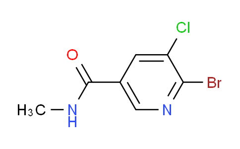 CAS No. 1584140-35-1, 6-Bromo-5-chloro-N-methylnicotinamide