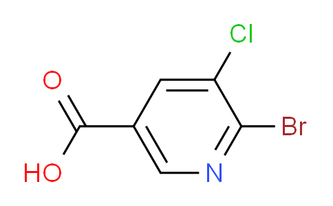 CAS No. 38185-54-5, 6-Bromo-5-chloronicotinic acid