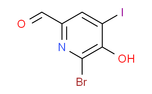 CAS No. 1346447-15-1, 6-Bromo-5-hydroxy-4-iodopicolinaldehyde