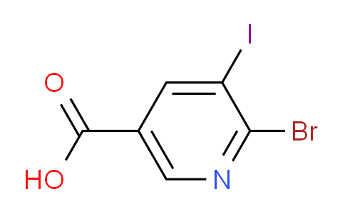 CAS No. 65799-80-6, 6-Bromo-5-iodonicotinic acid