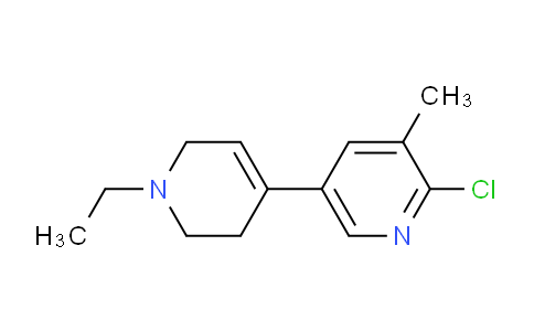 CAS No. 1820717-84-7, 6-Chloro-1'-ethyl-5-methyl-1',2',3',6'-tetrahydro-3,4'-bipyridine