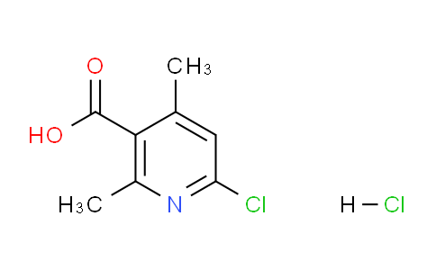 CAS No. 871493-00-4, 6-Chloro-2,4-dimethylnicotinic acid hydrochloride