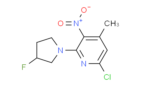 CAS No. 1956364-83-2, 6-Chloro-2-(3-fluoropyrrolidin-1-yl)-4-methyl-3-nitropyridine
