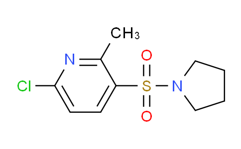 CAS No. 1355188-90-7, 6-Chloro-2-methyl-3-(pyrrolidin-1-ylsulfonyl)pyridine
