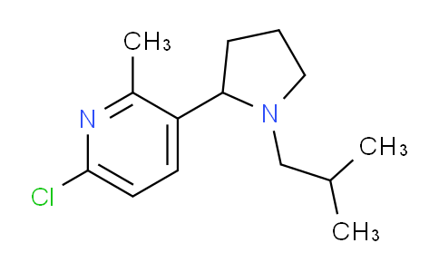 CAS No. 1352490-37-9, 6-Chloro-3-(1-isobutylpyrrolidin-2-yl)-2-methylpyridine