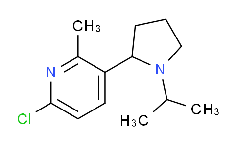 CAS No. 1352519-26-6, 6-Chloro-3-(1-isopropylpyrrolidin-2-yl)-2-methylpyridine