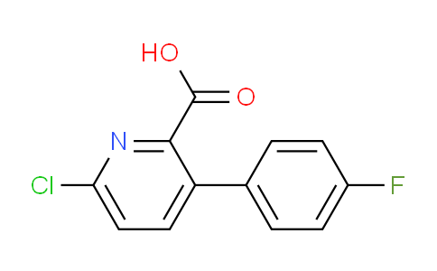 CAS No. 1214381-04-0, 6-Chloro-3-(4-fluorophenyl)picolinic acid