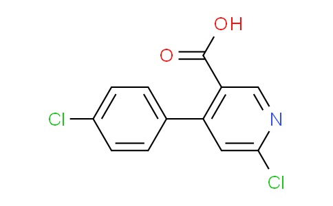 CAS No. 1256794-74-7, 6-Chloro-4-(4-chlorophenyl)nicotinic acid