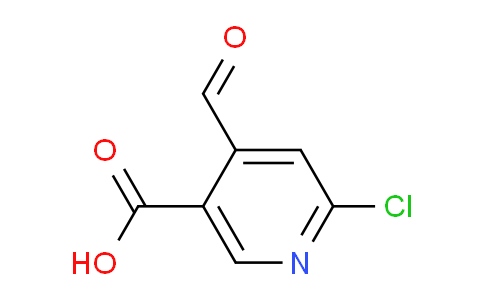 CAS No. 1031433-06-3, 6-Chloro-4-formylnicotinic acid
