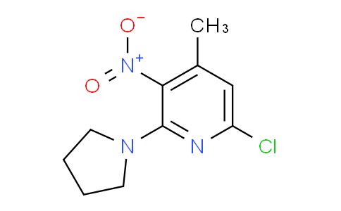 CAS No. 1253378-59-4, 6-Chloro-4-methyl-3-nitro-2-(pyrrolidin-1-yl)pyridine