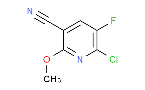 CAS No. 1820650-64-3, 6-Chloro-5-fluoro-2-methoxynicotinonitrile