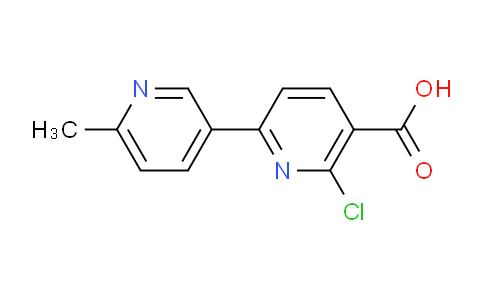 CAS No. 65049-29-8, 6-Chloro-6'-methyl-[2,3'-bipyridine]-5-carboxylic acid