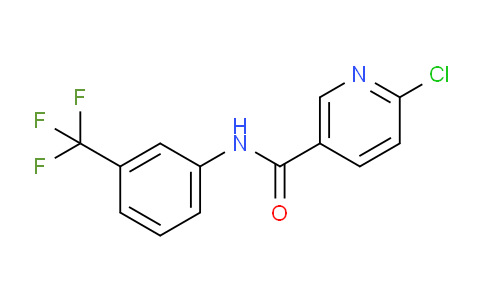 CAS No. 384847-78-3, 6-Chloro-N-(3-(trifluoromethyl)phenyl)nicotinamide
