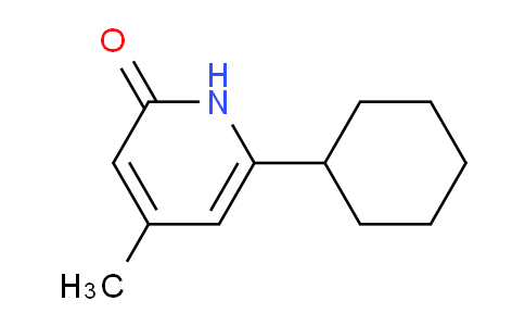 CAS No. 67587-24-0, 6-Cyclohexyl-4-methylpyridin-2(1H)-one
