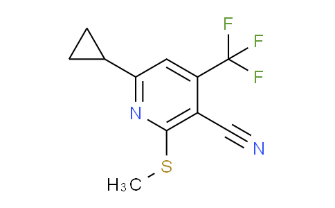 CAS No. 886493-68-1, 6-Cyclopropyl-2-(methylthio)-4-(trifluoromethyl)nicotinonitrile