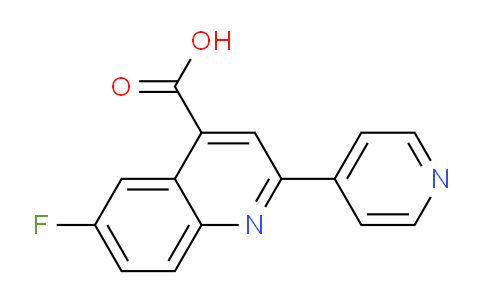 CAS No. 562849-42-7, 6-Fluoro-2-(pyridin-4-yl)quinoline-4-carboxylic acid