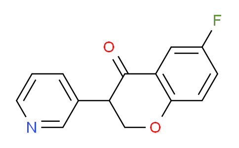 CAS No. 1529771-77-4, 6-Fluoro-3-(pyridin-3-yl)chroman-4-one