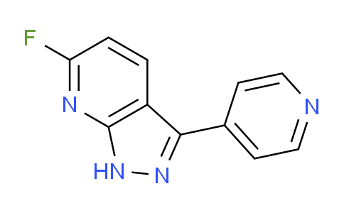 CAS No. 552331-67-6, 6-Fluoro-3-(pyridin-4-yl)-1H-pyrazolo[3,4-b]pyridine