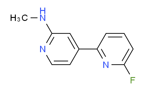 CAS No. 1245649-68-6, 6-Fluoro-N-methyl-[2,4'-bipyridin]-2'-amine