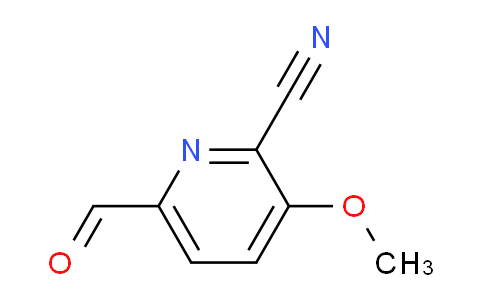 CAS No. 1289200-08-3, 6-Formyl-3-methoxypicolinonitrile