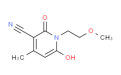 CAS No. 39108-50-4, 6-Hydroxy-1-(2-methoxyethyl)-4-methyl-2-oxo-1,2-dihydropyridine-3-carbonitrile