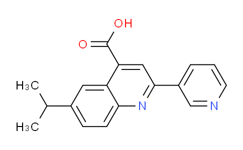 CAS No. 897561-18-1, 6-Isopropyl-2-(pyridin-3-yl)quinoline-4-carboxylic acid