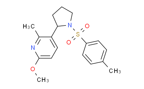 CAS No. 1352541-63-9, 6-Methoxy-2-methyl-3-(1-tosylpyrrolidin-2-yl)pyridine
