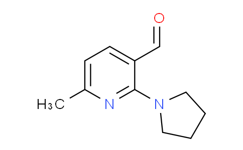 CAS No. 1706461-86-0, 6-Methyl-2-(pyrrolidin-1-yl)nicotinaldehyde
