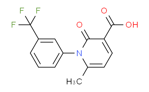 CAS No. 694479-56-6, 6-Methyl-2-oxo-1-(3-(trifluoromethyl)phenyl)-1,2-dihydropyridine-3-carboxylic acid