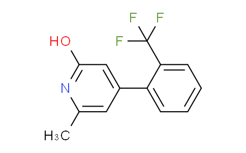 CAS No. 1261495-28-6, 6-Methyl-4-(2-(trifluoromethyl)phenyl)pyridin-2-ol