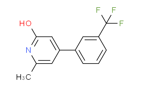 CAS No. 442682-56-6, 6-Methyl-4-(3-(trifluoromethyl)phenyl)pyridin-2-ol
