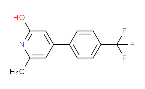 CAS No. 951231-44-0, 6-Methyl-4-(4-(trifluoromethyl)phenyl)pyridin-2-ol