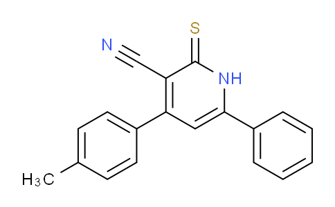 CAS No. 332126-96-2, 6-Phenyl-2-thioxo-4-(p-tolyl)-1,2-dihydropyridine-3-carbonitrile