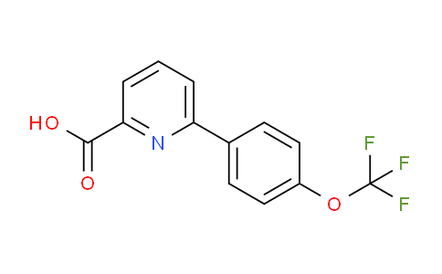 CAS No. 887982-16-3, 6-[4-(Trifluoromethoxy)phenyl]pyridine-2-carboxylic Acid