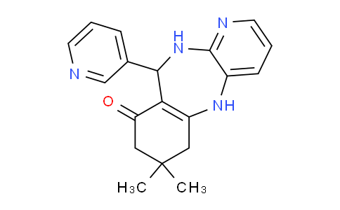 CAS No. 76132-30-4, 7,7-Dimethyl-10-(pyridin-3-yl)-7,8,10,11-tetrahydro-5H-benzo[e]pyrido[2,3-b][1,4]diazepin-9(6H)-one