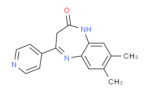 CAS No. 1355182-63-6, 7,8-Dimethyl-4-(pyridin-4-yl)-1H-benzo[b][1,4]diazepin-2(3H)-one