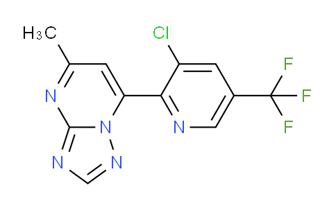 CAS No. 1048383-29-4, 7-(3-Chloro-5-(trifluoromethyl)pyridin-2-yl)-5-methyl-[1,2,4]triazolo[1,5-a]pyrimidine