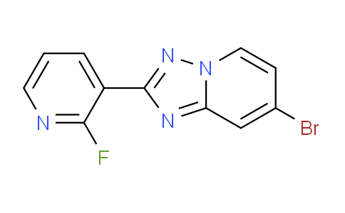 CAS No. 1380331-97-4, 7-Bromo-2-(2-fluoropyridin-3-yl)-[1,2,4]triazolo[1,5-a]pyridine