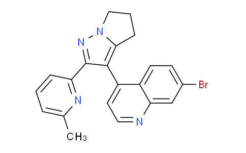 CAS No. 476474-61-0, 7-Bromo-4-(2-(6-methylpyridin-2-yl)-5,6-dihydro-4H-pyrrolo[1,2-b]pyrazol-3-yl)quinoline