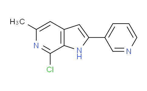 CAS No. 1403821-52-2, 7-Chloro-5-methyl-2-(pyridin-3-yl)-1H-pyrrolo[2,3-c]pyridine