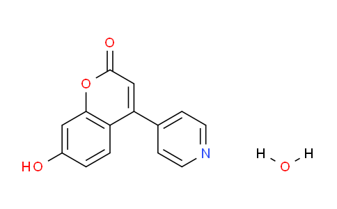 CAS No. 386704-08-1, 7-Hydroxy-4-(pyridin-4-yl)-2H-chromen-2-one hydrate