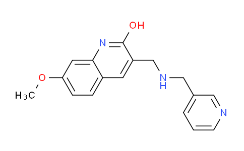 MC661363 | 436087-73-9 | 7-Methoxy-3-(((pyridin-3-ylmethyl)amino)methyl)quinolin-2-ol