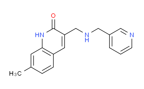 CAS No. 436087-67-1, 7-Methyl-3-(((pyridin-3-ylmethyl)amino)methyl)quinolin-2(1H)-one