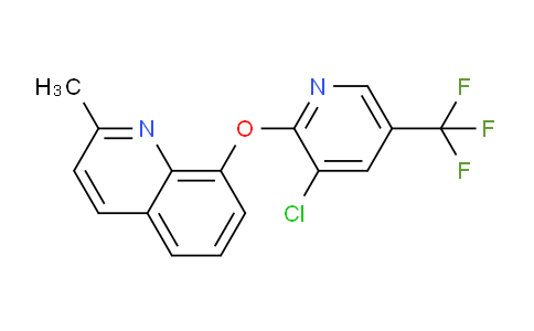 CAS No. 1024367-69-8, 8-((3-Chloro-5-(trifluoromethyl)pyridin-2-yl)oxy)-2-methylquinoline