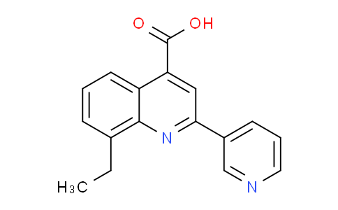 CAS No. 774587-14-3, 8-Ethyl-2-(pyridin-3-yl)quinoline-4-carboxylic acid