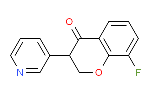 CAS No. 1529771-76-3, 8-Fluoro-3-(pyridin-3-yl)chroman-4-one