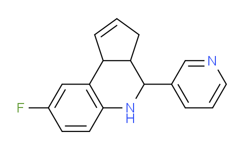 CAS No. 1005243-69-5, 8-Fluoro-4-(pyridin-3-yl)-3a,4,5,9b-tetrahydro-3H-cyclopenta[c]quinoline