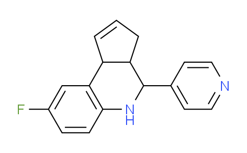 CAS No. 1005110-56-4, 8-Fluoro-4-(pyridin-4-yl)-3a,4,5,9b-tetrahydro-3H-cyclopenta[c]quinoline