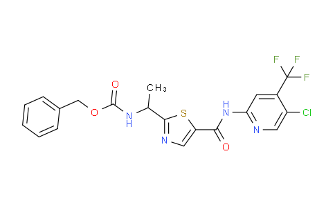 CAS No. 1095823-54-3, Benzyl (1-(5-((5-chloro-4-(trifluoromethyl)pyridin-2-yl)carbamoyl)thiazol-2-yl)ethyl)carbamate