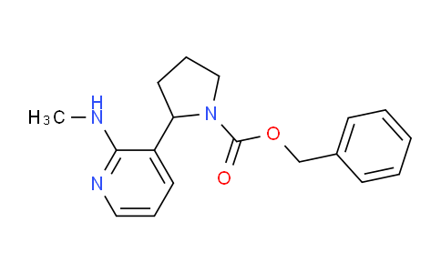 CAS No. 1352516-92-7, Benzyl 2-(2-(methylamino)pyridin-3-yl)pyrrolidine-1-carboxylate